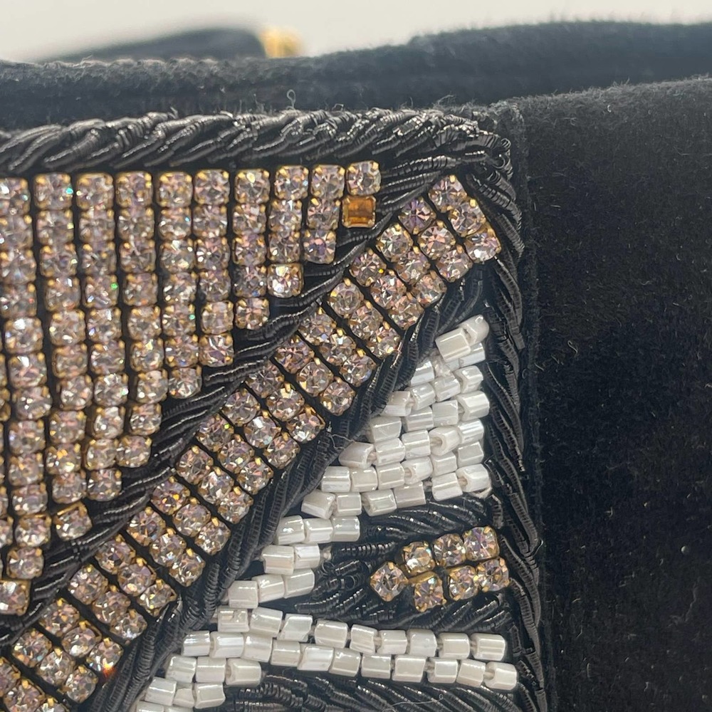 Balmain x H&M Peep-Toe Crystal Beaded Heel Boots Sz Eu 39 / US 8 - Picture 9 of 16